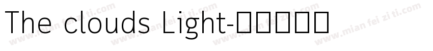 The clouds Light字体转换